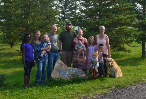 Reid Family Photo with Aulden, his wife and their four kids.